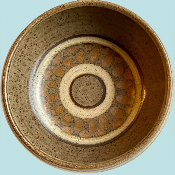Mid Century Wishon Harrell Studio Pottery Bowl Signed Serving Bowl